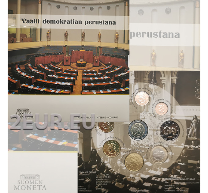 Finlande coffret euro BU 2024 - Les élections comme base de la démocratie