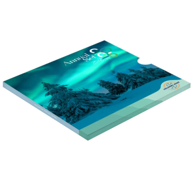 Finlande coffret euro BU 2025 - Aurores boréales en Finlande