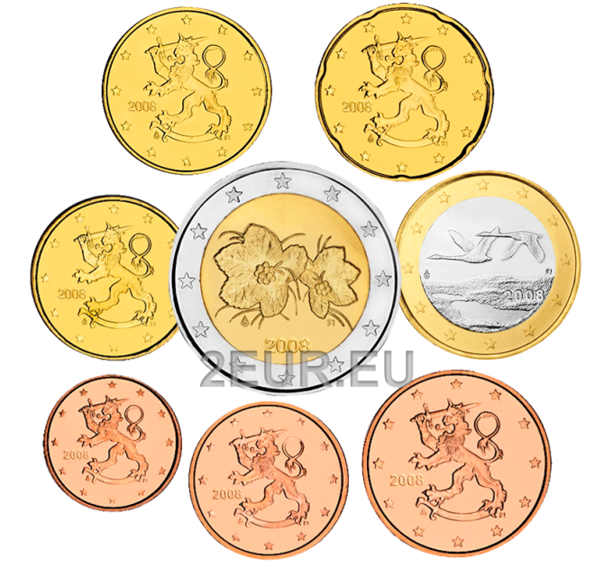 Finlande UNC 2008 - Coffret Euros