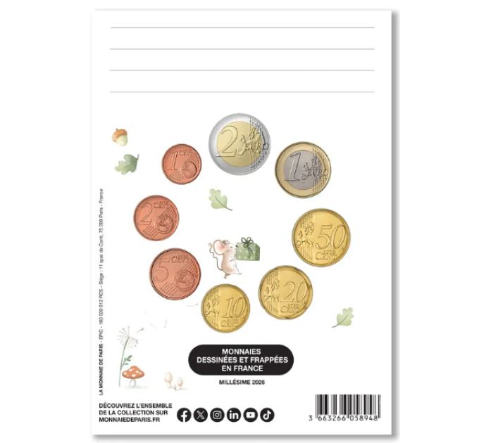 France FDC Série 2026 - Ensemble de pièces en euros