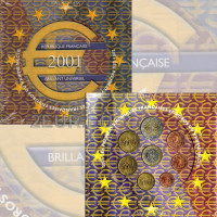 France BU Série 2001 - Ensemble de pièces en euros
