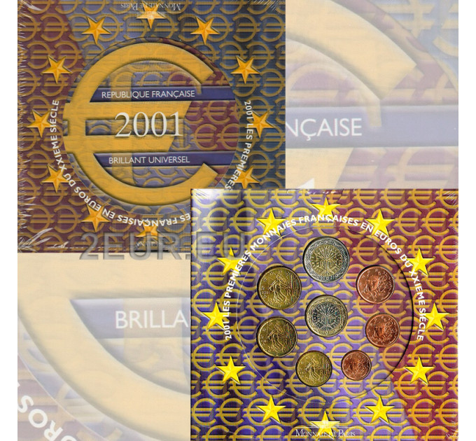 France BU Série 2001 - Ensemble de pièces en euros