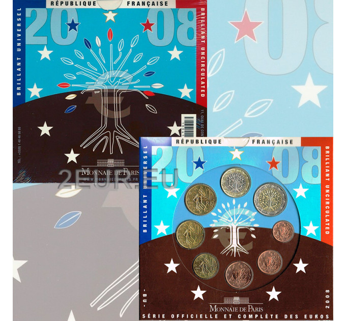 France BU Série 2008 - Ensemble de pièces en euros