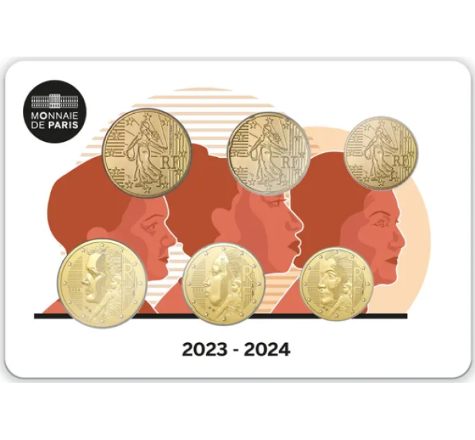 France BU Série 2024 - Ensemble de pièces en euros - NOUVELLES CAMPAGNES NATIONALES
