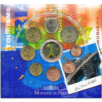 France BU Série 2003 - Ensemble de pièces en euros - Souvenir BU-Set Tour Eiffel France BU Série 2003 - Ensemble de pièces en euros - Souvenir BU-Set Tour Eiffel
