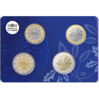 France BU Série 2022 - Ensemble de pièces en euros - Quadriptyque - 1 et 2 euros France BU Série 2022 - Ensemble de pièces en euros - Quadriptyque - 1 et 2 euros