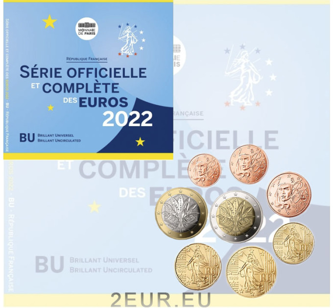 France BU Série 2022 - Ensemble de pièces en euros