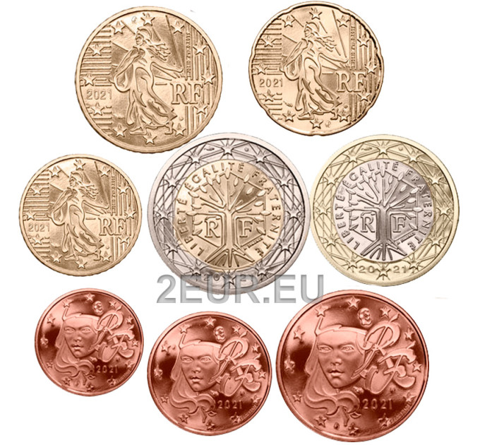France UNC Coffret 2021 - Coffret Euros