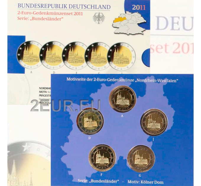 Allemagne 2 euros BE 2011 - Rhénanie du Nord-Westphalie