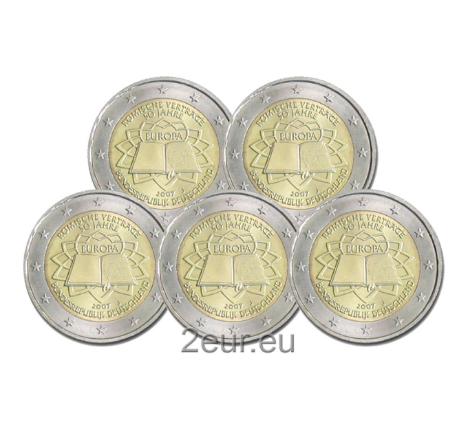 Allemagne 2 euros UNC 2007 - 50 ans Traité de Rome - ADFGJ