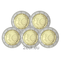 Allemagne 2 euros UNC 2009 - 10 ans d'euros - ADFGJ