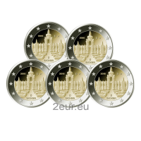 Allemagne 2 euros UNC 2016 - Saxe - Palais Zwinger à Dresde - ADFGJ