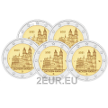 Allemagne 2 euros UNC 2021 - Saxe-Anhalt - Cathédrale de Magdebourg - ADFGJ