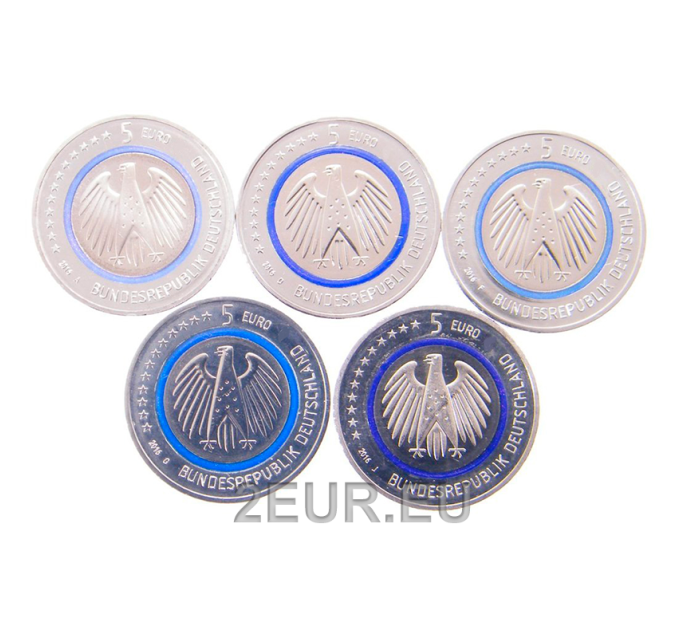Allemagne 5 euros UNC 2016 - Planète Terre