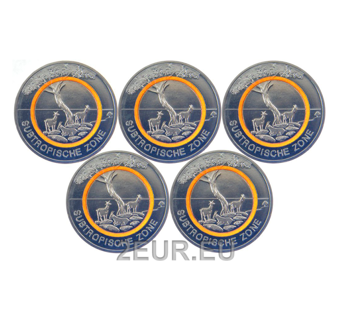Allemagne 5 euros UNC 2018 - Zone Subtropicale