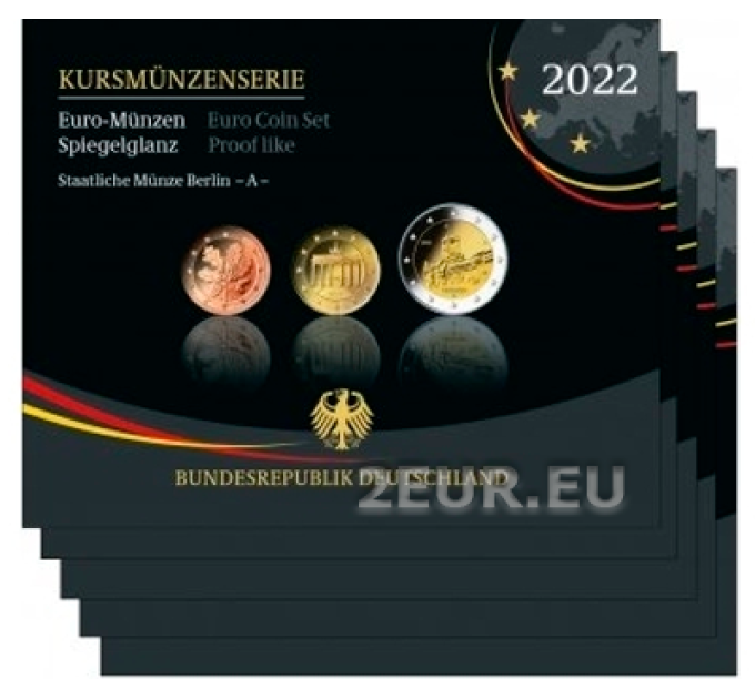 ALLEMAGNE SET PROOF 2022 - ADFGJ