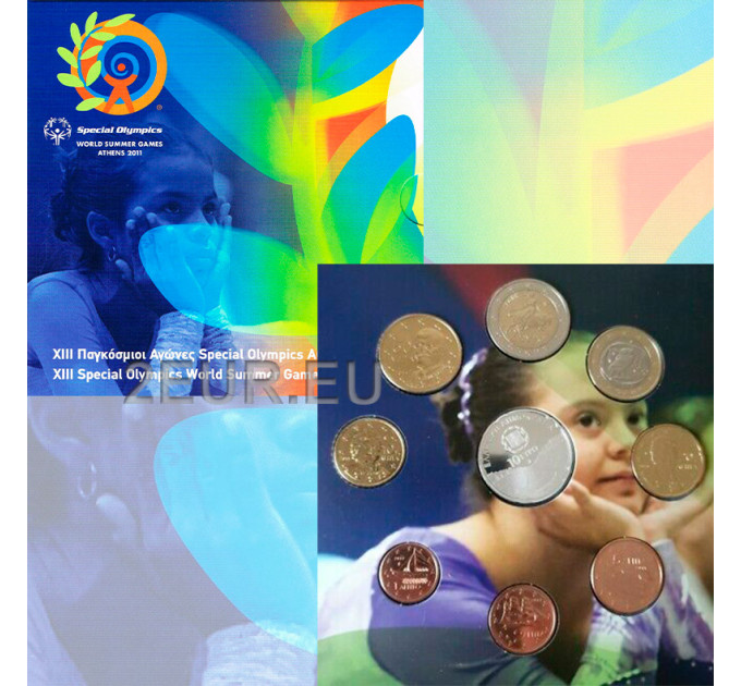 Grèce 2011 - coffret euro BU - JEUX OLYMPIQUES SPÉCIAUX D'ATHÈNES 2011