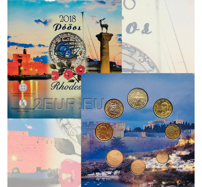 Grèce coffret euro BU 2018 - coffret euro BU - Rhodes