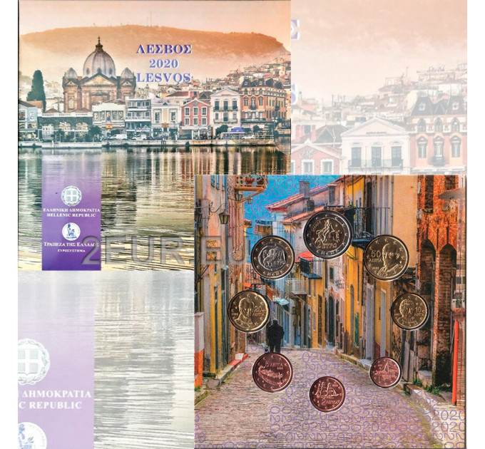 Grèce coffret euro BU 2020 - coffret euro BU - Lésbos