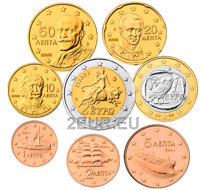 Grèce coffret euro UNC 2008