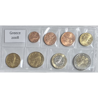 Grèce coffret euro UNC 2008 Grèce coffret euro UNC 2008