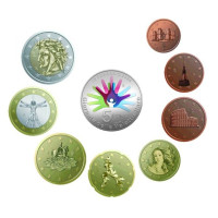 Italie Coffret euro BU + Pièce de 5 euros en argent 2024 - 25e anniversaire de la fondation de la Fédération italienne des maladies rares