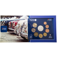 Italie Coffret euro BU + Pièce de 5 euros en argent 2025 - 120e anniversaire de l'Automobile Club