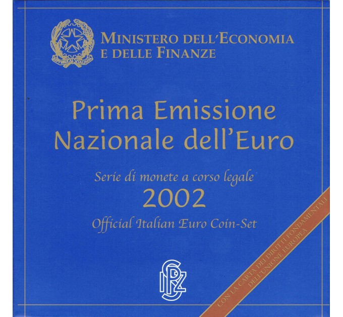 Italie Coffret euro BU 2002