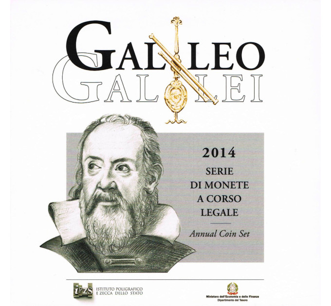 Italie Coffret euro BU 2014 - Galileo Galilei