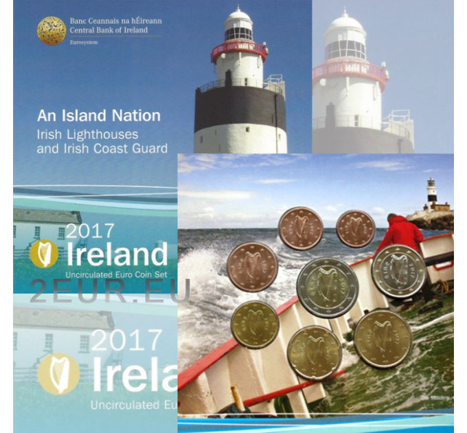 Irlande coffret euro BU 2017 - Phares et Garde côtière