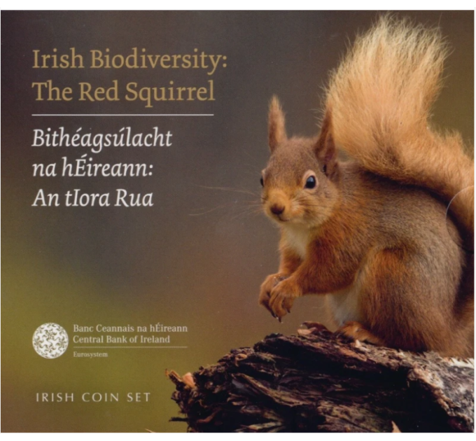 Irlande coffret euro BU 2023 - Bio-Diversité - L'écureuil roux