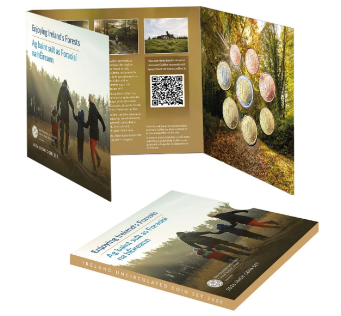 Irlande coffret euro BU 2026 - Profiter des forêts d'Irlande