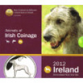 Irlande coffret euro BU 2012 - Motifs animaliers sur les pièces irlandaises - Chien de chasse