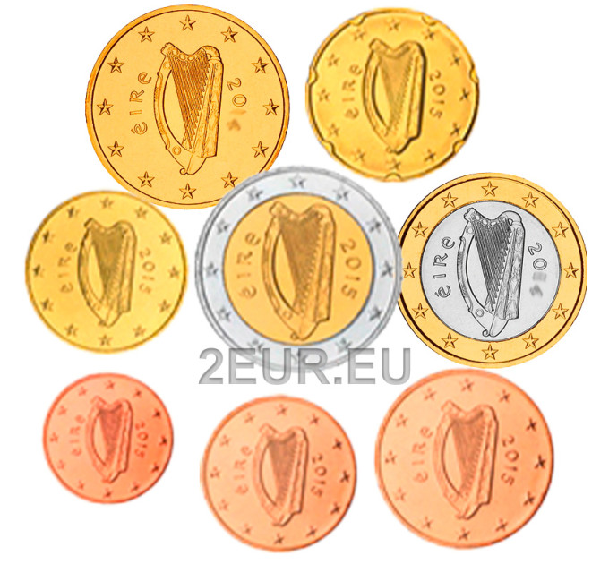 Irlande 2015 - Coffret Euros UNC