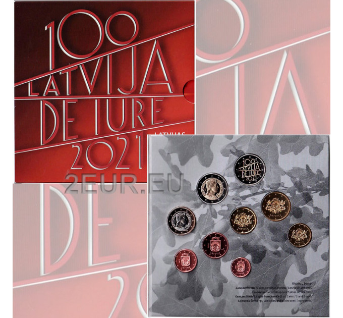 Lettonie 2021 - Coffret Euro BU