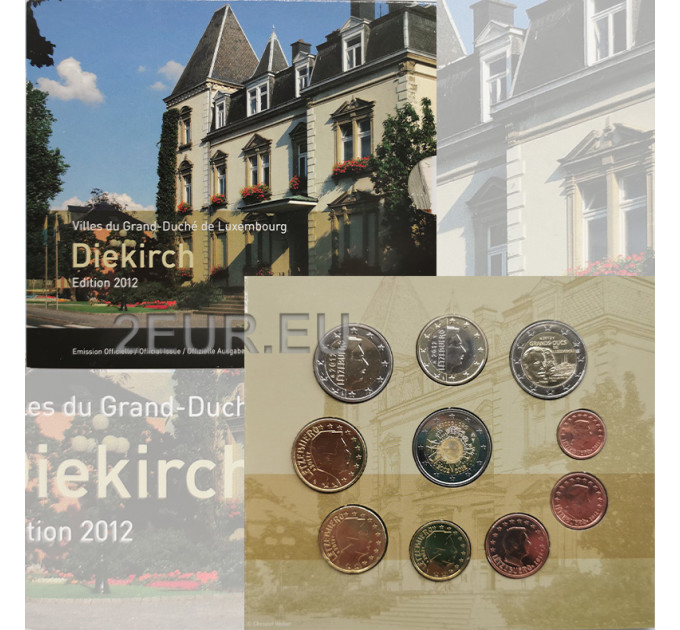 Luxembourg coffret euro BU 2012 - Ville de Diekirch