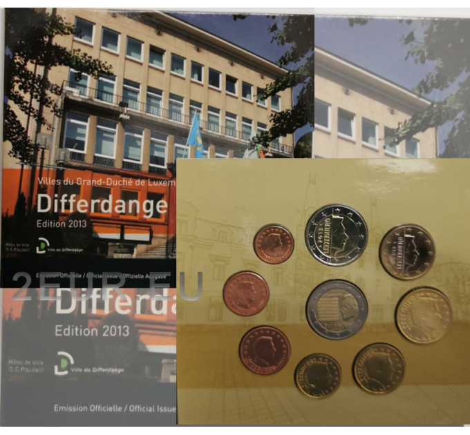 Luxembourg coffret euro BU 2013 - Ville de Differdange
