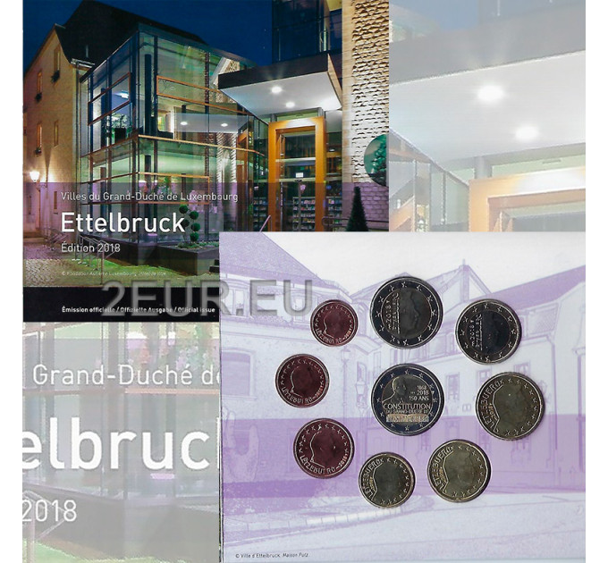 Luxembourg coffret euro BU 2018 - Ville d'Ettelbruck