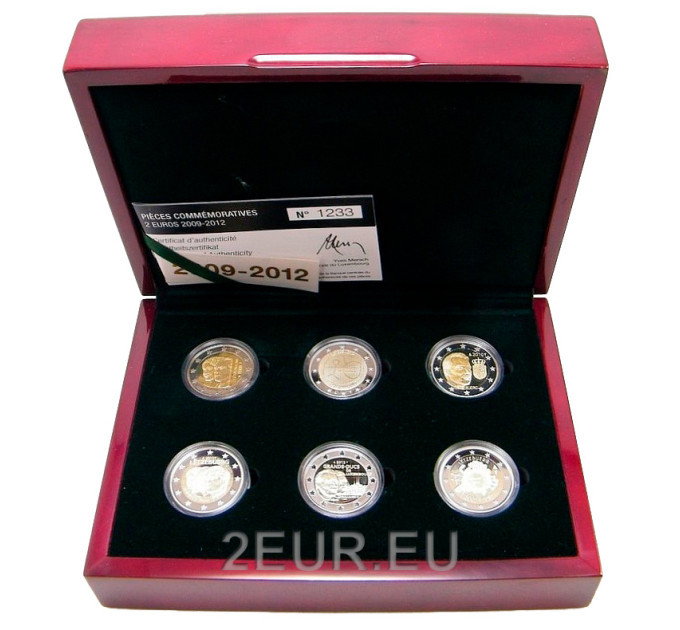 Luxembourg 2 euros BE 2009 - 2012