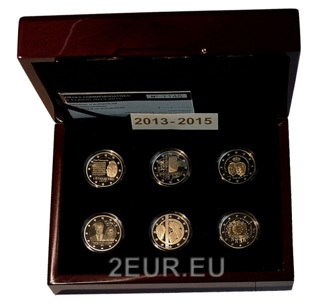 Luxembourg 2 euros BE 2013 - 2015