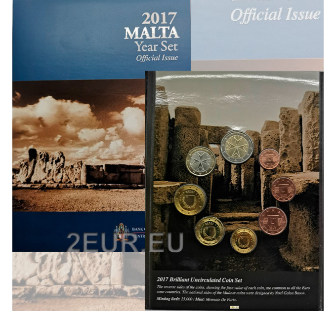 Malte Coffret Euro BU 2017 - Temples d'Agar Qim