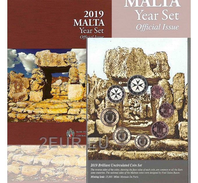 Malte Coffret Euro BU 2019 - Temples de Ta Hagrat
