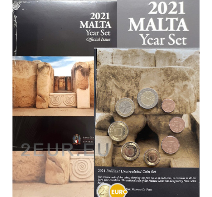 Malte coffret euro BU 2021 - Temples de Tarxien