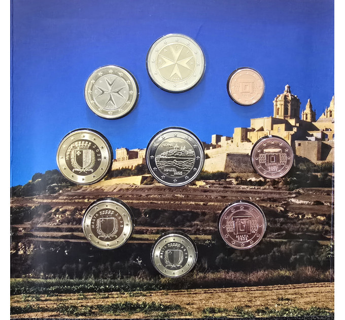 Malte coffret euro BU 2025 - Les villes fortifiées de Malte - Mdina