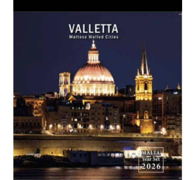 Malte coffret euro BU 2026 - Les villes fortifiées de Malte - La Valette