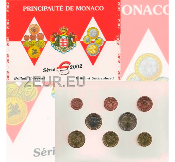 Monaco BU set 2002 - Ensemble de pièces en euros