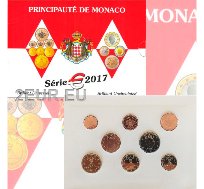 Monaco BU set 2017 - Ensemble de pièces en euros