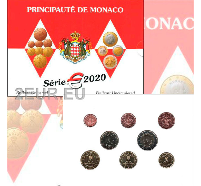 Monaco BU set 2020 - Ensemble de pièces en euros