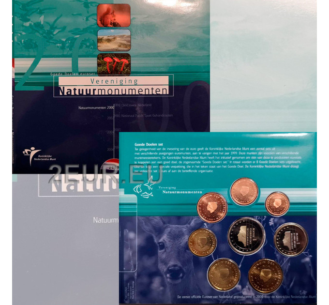 Pays-Bas Coffret euro BU 2000 - Monuments Naturels