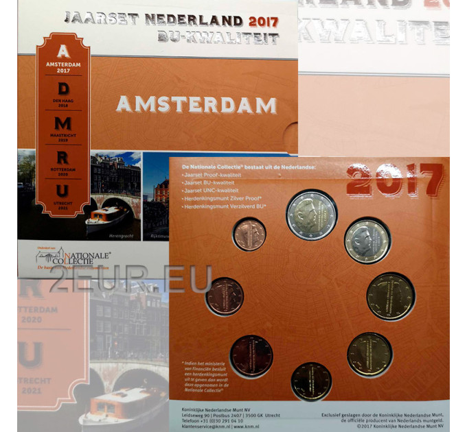 Pays-Bas Coffret euro BU 2017 - Amsterdam